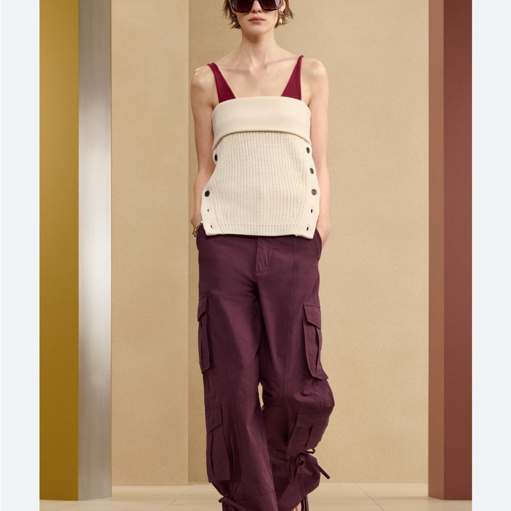 Zara Purple Wide Leg Jumpsuit with Relaxed Silhouette